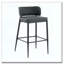 Tabouret de bar en cuir et structure en métal-1866941162
