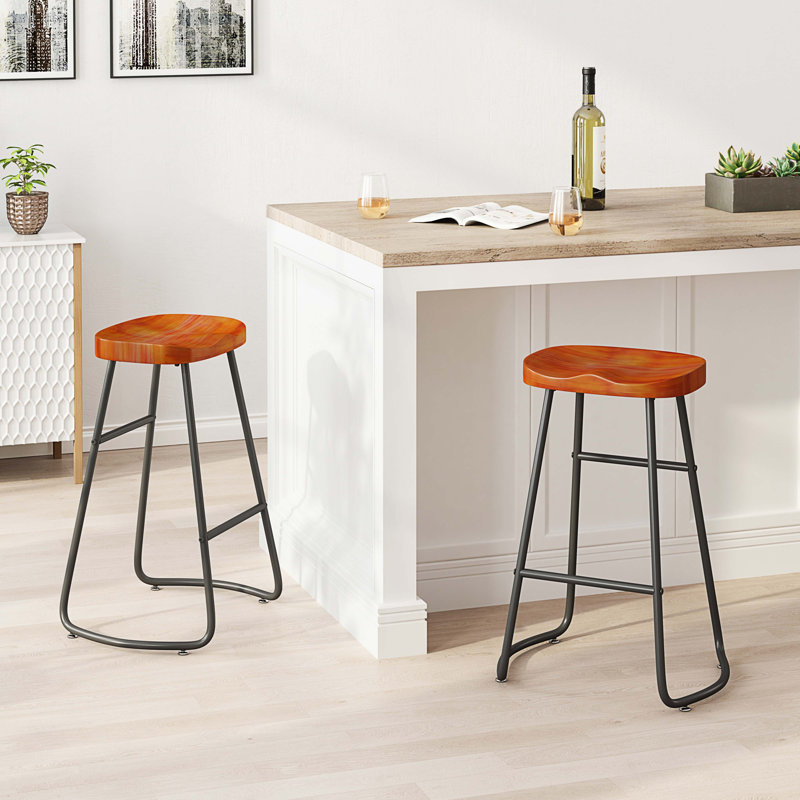 Tabouret 27,17 po Mykaela, Brun foncé
