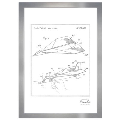 Folded Paper Airplane 1983 Print