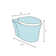 The Renovators Supply Inc. 1.6 Gallons GPF Elongated Kit (Seat Not Included)
