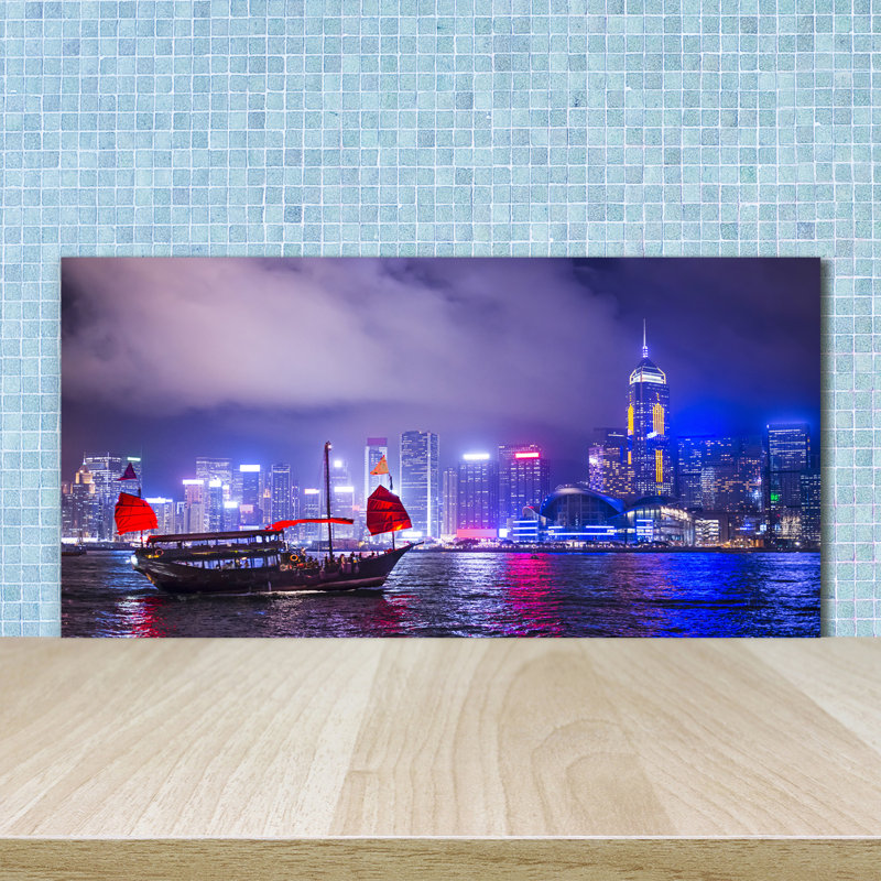 50cm W x 100cm L Glass Peel and Stick Panel
