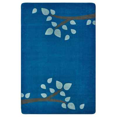 Tapis bleu touffeté Branching Out Premium Collection
