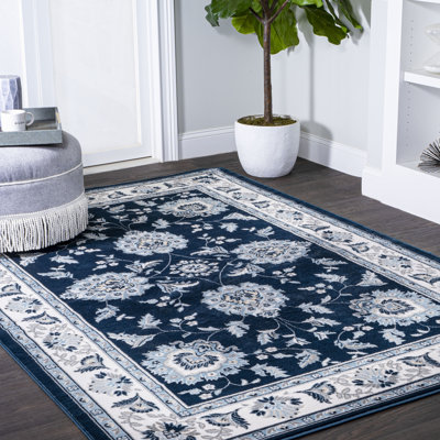 Yeghivart French Cottage Navy/Ivory Rug