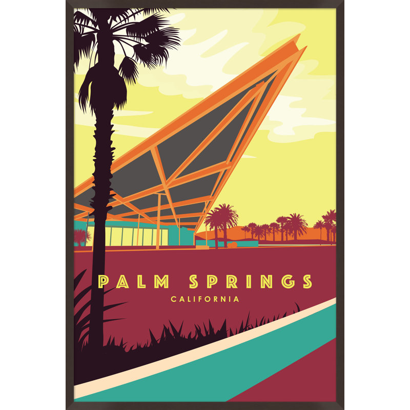 «Palm Springs Technicolor 1» par Christopher Kennedy - cadre photo, art textuel sur papier