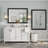 Amara Tempered Glass and Aluminum Alloy Framed Wall Mirror-440482515-440482524