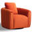 30.5" Wide Modern Soft Upholstered Pillow Back Accent Chair With Swivel-121676794-108111141