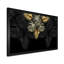 Feuilles tropicales noires et dorées IV - Impression sur toile-59538080-59538075