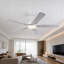 Ventilateur de plafond 42 po avec lumière et télécommande - Ventilateur moderne à profil bas avec moteur à courant continu réversible à 6 vitesses, DEL à 3 couleurs à intensité variable, pales à finition double (deux options de couleur)-129192767-129192770