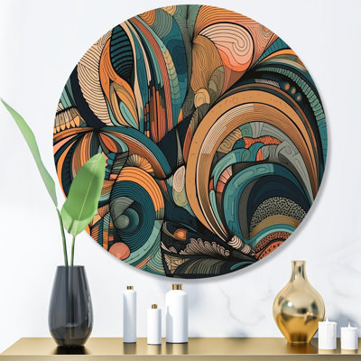 Pastel Color Boho Artwork III - Minimalism Metal Wall Décor