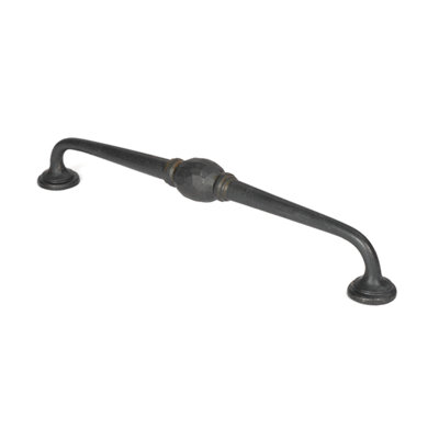 Black 5" Hammered D Handle