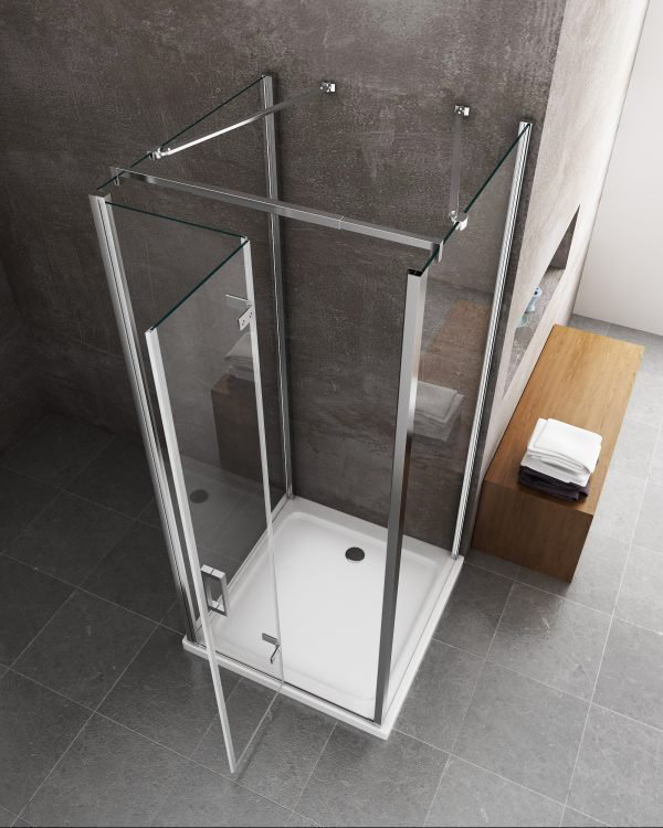 Gort Rectangular Shower Enclosure with Tray - 1900 x 808 mm, 1900 x 708 mm