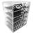 Sorbus 6 Drawers Acrylic Makeup and Jewelry Cosmetics Organizer in Diamond Design