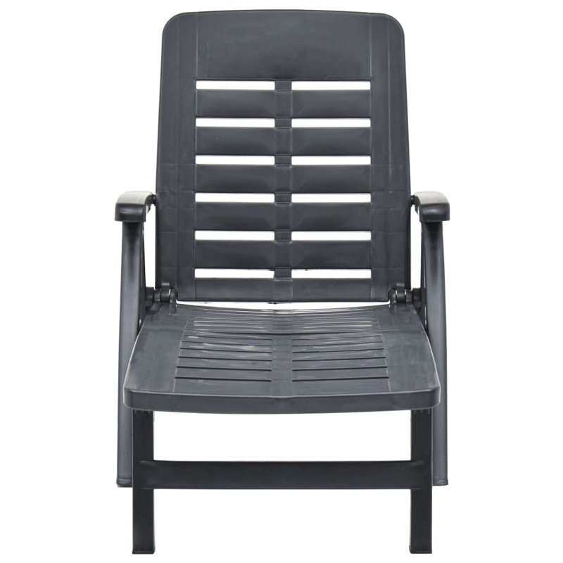 Chaise longue d'extérieur pliante, Anthracite