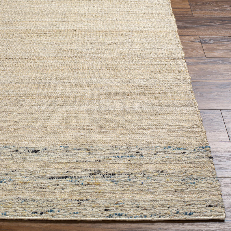 Striped Area Rug in Camel, Rectangle 2' x 3', Light Beige