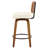 27" Set of 3 Swivel Faux Leather Counter Height Bar Stools with Backrest,Cream White-1717847161-1717847166