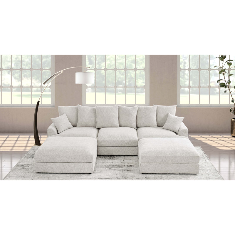 Canapé modulaire Arden Cloud, Beige