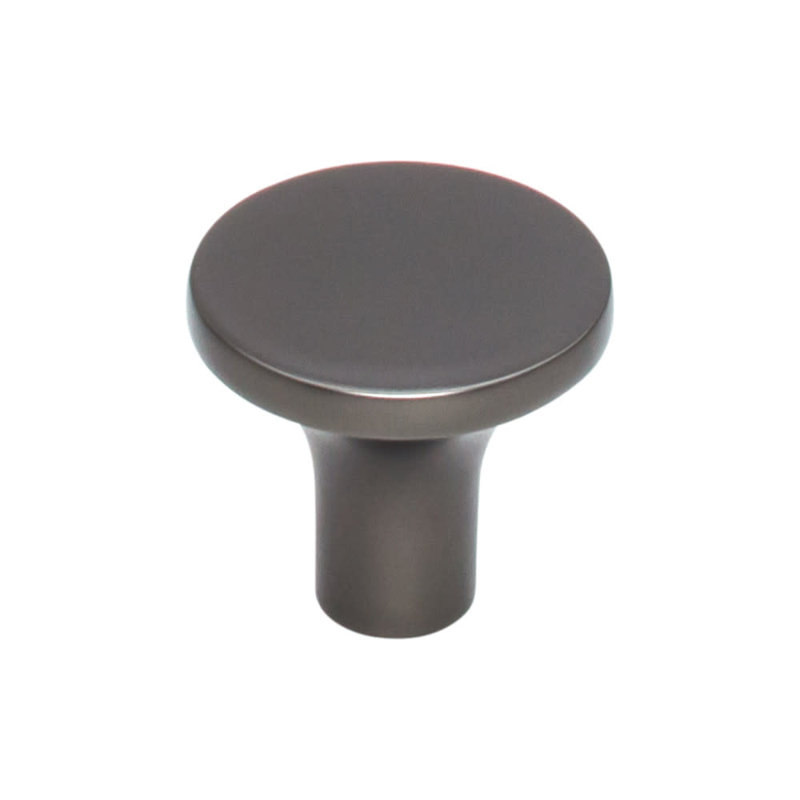 Marion 1" Diameter Round Knob, Ash Gray, 1 1/8" Knob Diameter