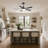 52'' 5-Blade Modern Black Ceiling Fan with Light, Remote Control, Reversible DC Motor & Dual-Finish Blades-1876469860