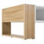 Table basse haute brillance avec compartiments latéraux - blanc 41,3 x 23,6 po pour le salon, la chambre à coucher à finition rectangulaire et le rangement à grain de bois 41,3 x 23,6 po-265353249-265353248