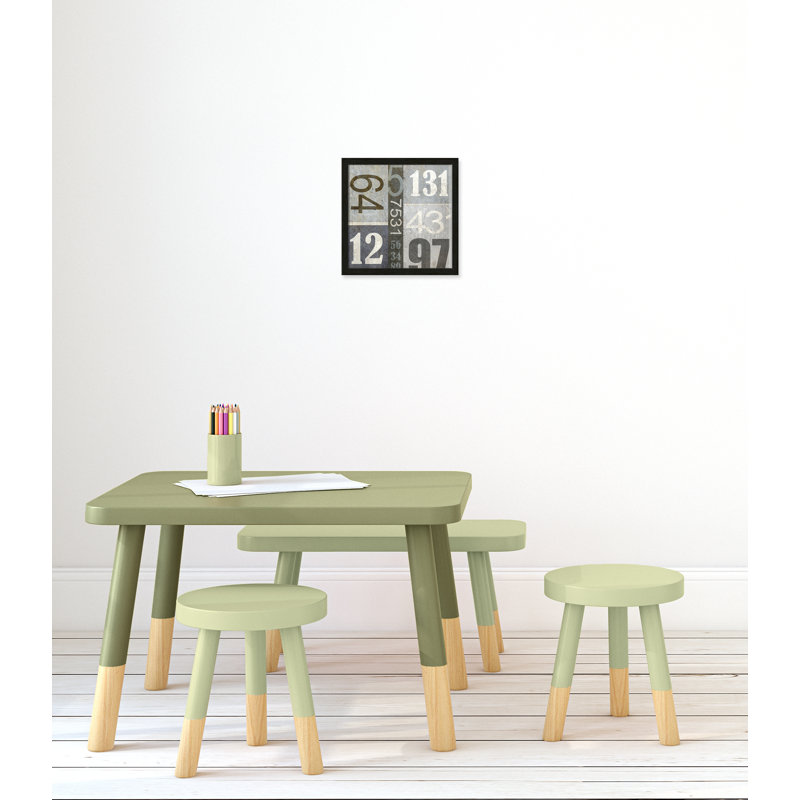Art numérique encadré, 12" H x 12" W x 1.18" D, Encadré de boîte noir