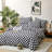Grid Comforter Set Plaid Bedding Set 1 Checkered Comforter with Pillowcases-114984131-114984123