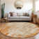 Premium Machine Washable Prisco Orange Rug