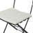 3 Pieces Patio Bistro Balcony Metail Chair Table Set-Gray-1268060819