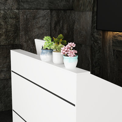 Saaid Rectangle Manufactured Wood Reception Desk