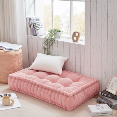 Rainha Rectangle Tufted Extra Thick Oversized Floor Pillow