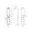 Blue Ocean 52 inch Aluminum Shower Panel With Shower Head-103188871