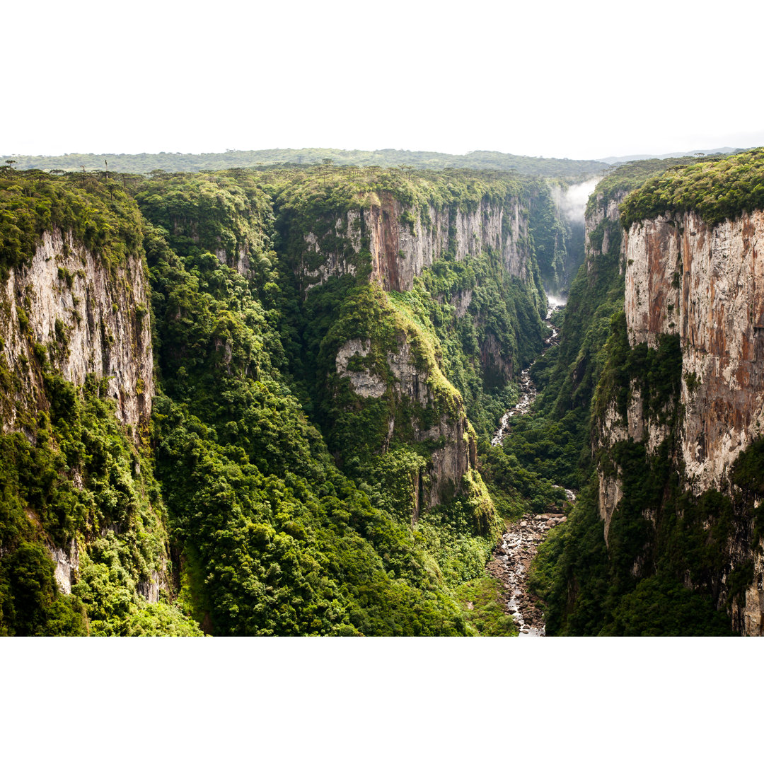 Leinwandbild Itaimbezinho Canyon Cliffs in Südbrasilien von Tacio Philip