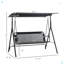Patio Swing Chair With Canopy, Seats 2 Adults Loveseat Bench
