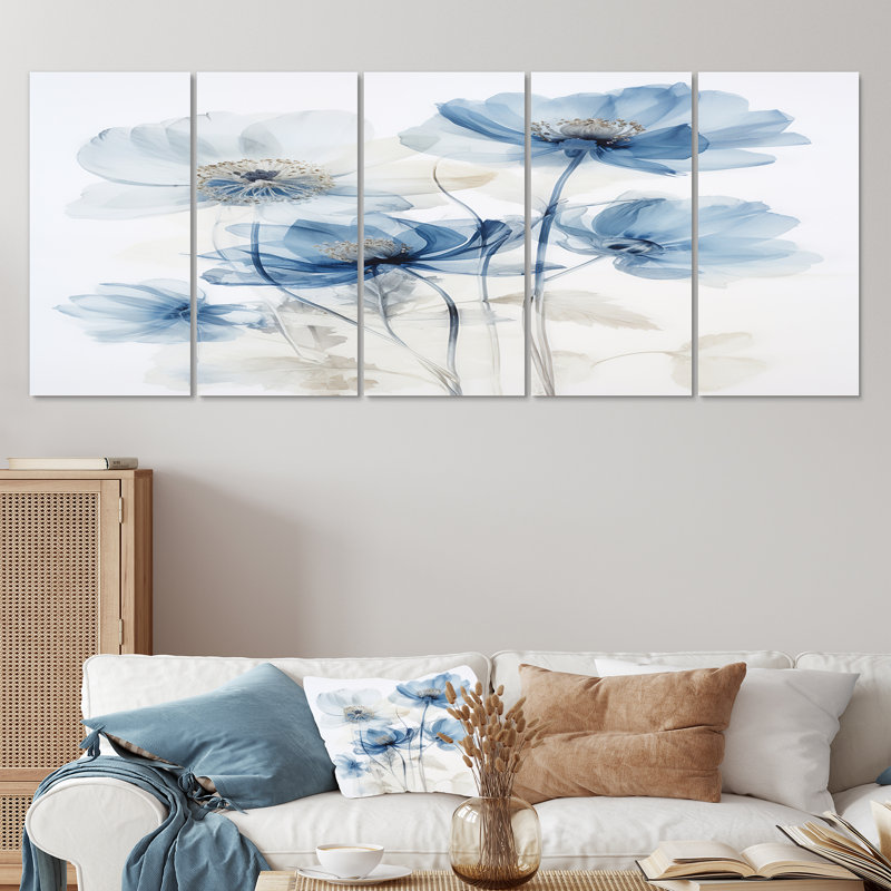 Warman - Art mural coquelicot 5 pièces, H 28 po x l 60 po