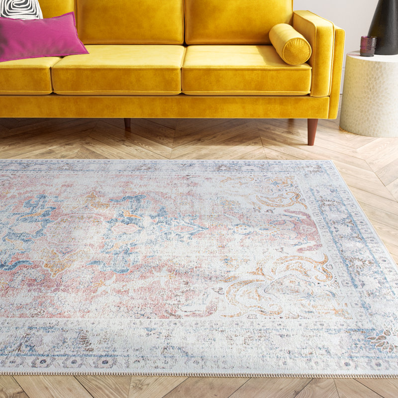 Quinn Oriental Flatweave Machine Washable Polyester Performance Rug, Rectangle 7'6" x 9'6"