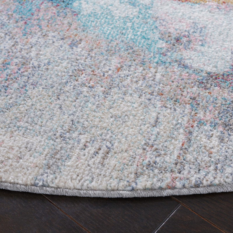 Tapis abstrait Jelliff Performance, Rond 6 pi 7 po
