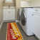Non-Slip Rubberback Red/Yellow Laundry Room Runner Rug