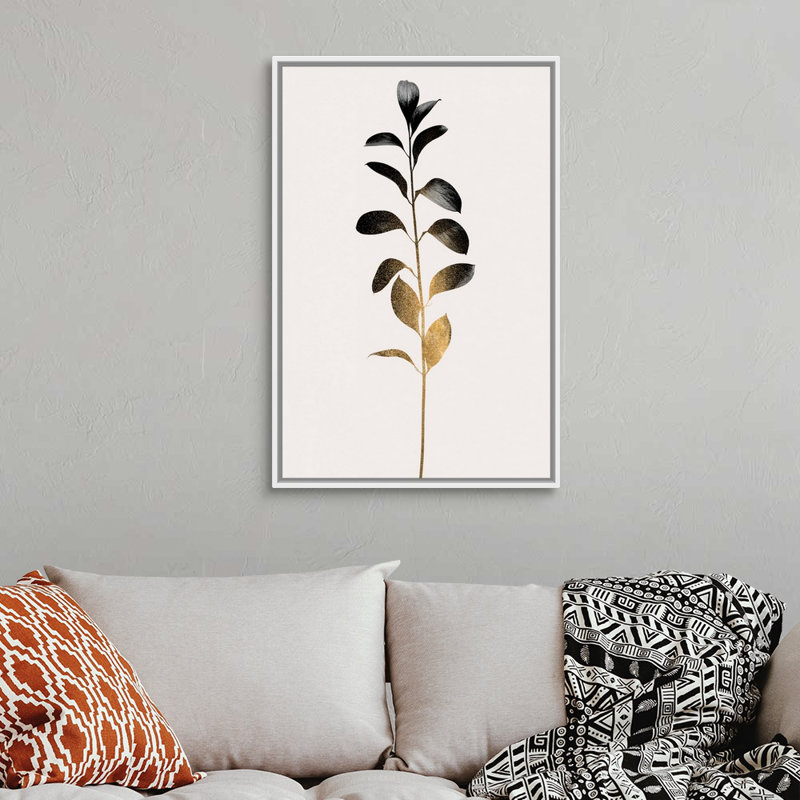«Monochromatica No. 9», art mural sur toile, Toile avec cadre blanc, H 38 po x l 26 po