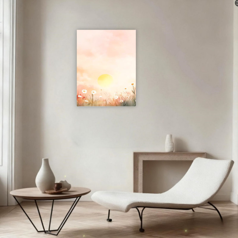 Art mural 24 "x 36" Sunrise Wildflower