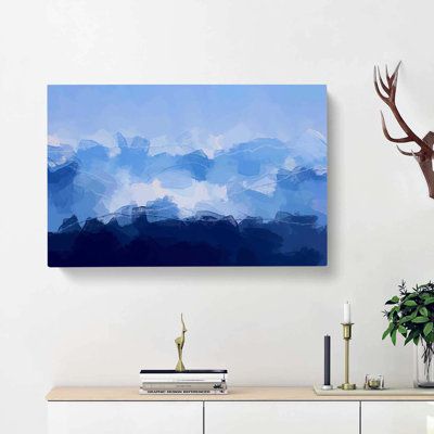 Mountain Sky In Abstract - Wrapped Canvas