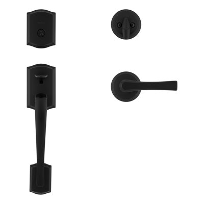 Weiser Prescott X Katella Handleset In Venetian Bronze