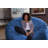 Bean Bag Chair - Shredded Foam Filled Round Pouf Chair - Plush, Ultra Soft Memory Foam Filled Bean Bag Chair with Microsuede Cover - Stuffed Foam Filled Furniture and Accessories for Dorm Room - Multiple sizes 5 Ft or 6 Ft-86447329-24080501