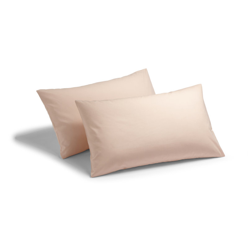 Izyan Cotton Blend Standard Pillow Case, Peach