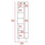 Garde-manger rectangulaire Halifax 2 portes garde-manger blanc-17154768