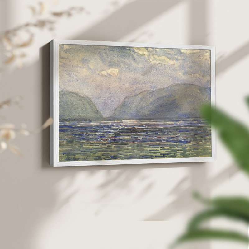 Paysages rétro - LXI - impression encadrée - réaménageable, H 16 po x l 20 po, Blanc