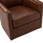 Fauteuil club pivotant en cuir Tessler-729486177