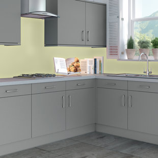 35.4" x 96" Tin Backsplash in Light Yellow