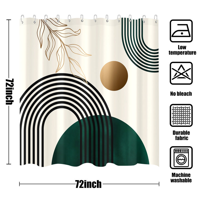 Rosietta Shower Curtain with Hooks Included