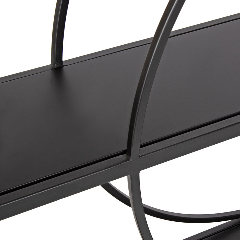 Morales 3 Piece Accent Shelf, Black
