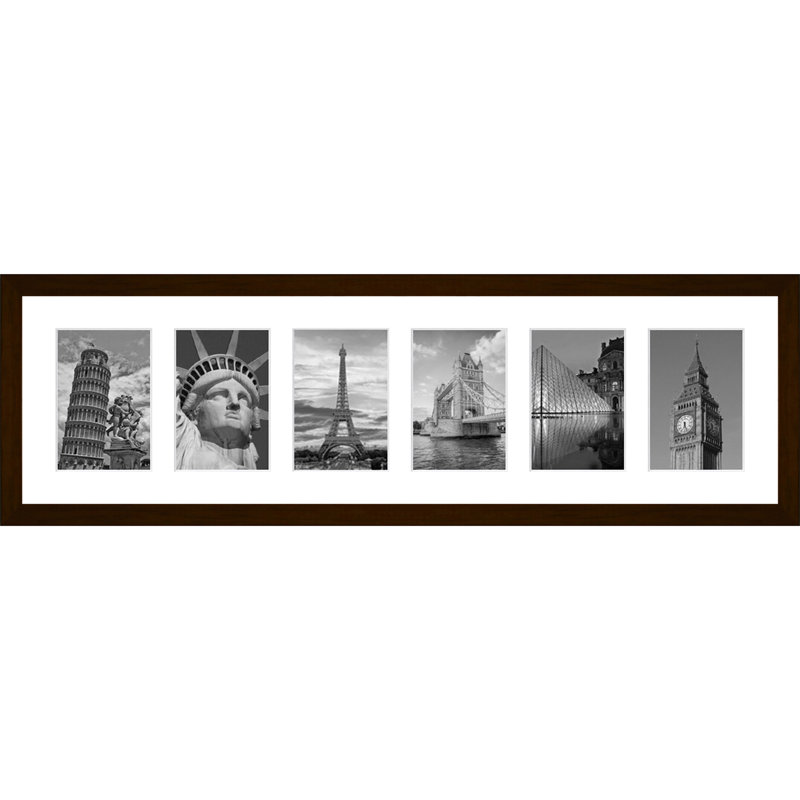 Adileigh Wood Picture Frame with Mat, Dark Brown