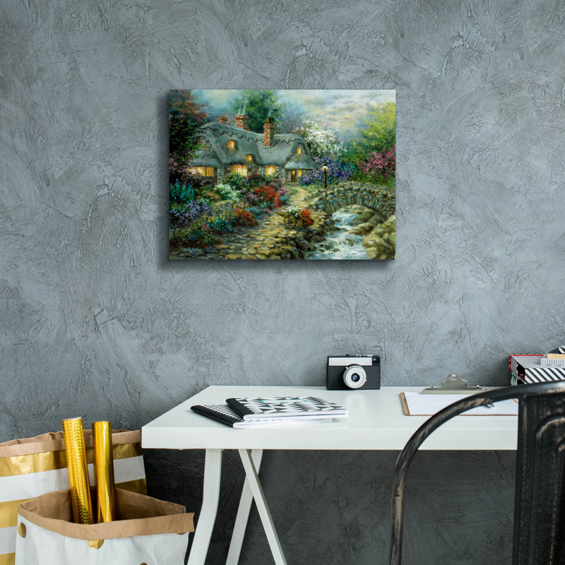 Toile épique Graffiti «Country Cottage» par Nicky Boehme, 16 po x 12 po, H 12 po x l 16 po